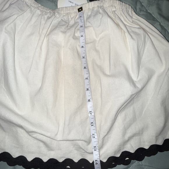 La February Women’s Oatmeal Tie Strap Boho Top Sz L 100% Cotton Style 1330T - Picture 9 of 10